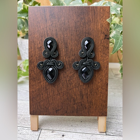 Elegant Vintage-Inspired Art Deco Earrings - Glam Evening Earrings - Picture 1 of 11